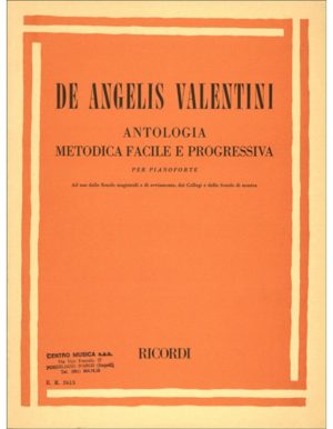 Antologia Metodica Facile E Progressiva Per Pianoforte De Angelis