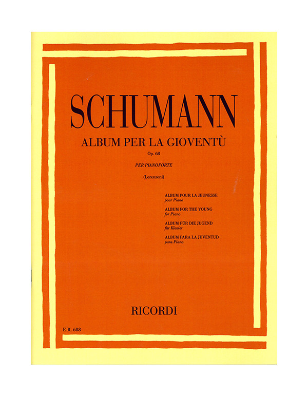 ALBUM PER LA GIOVENTU' OP.68 PER PIANOFORTE - SCHUMANN