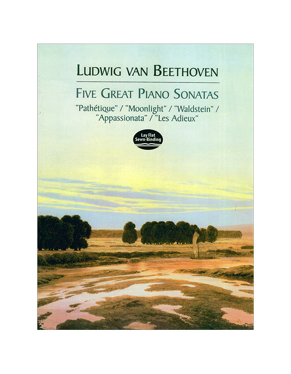 FIVE GREAT PIANO SONATAS - LUDWIG VAN BEETHOVEN