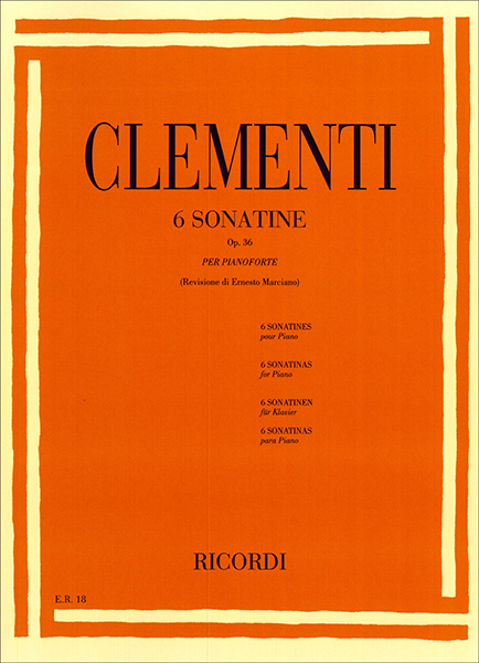 CLEMENTI 6 SONATINE OP. 36 PER PIANOFORTE