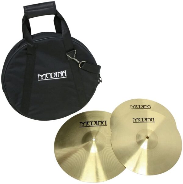 SET MEDINA DI PIATTI BASIX PER BATTERIA DUE PIATTI DA 14" E UNO DA 16" PIU BORS