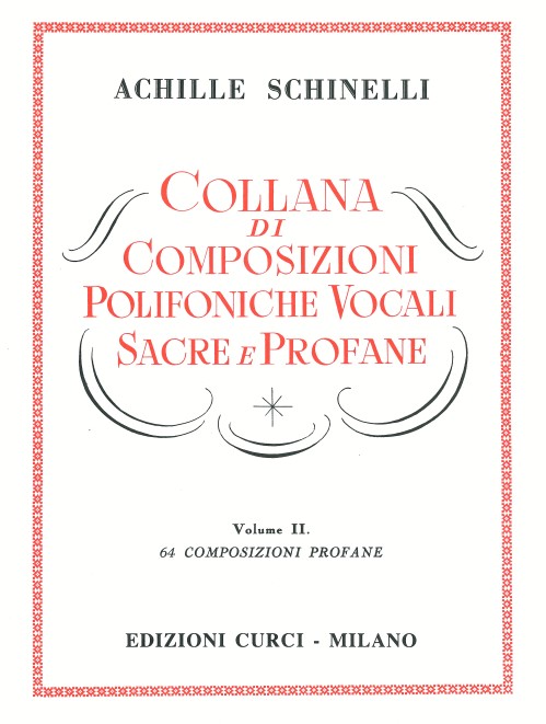 COLLANA DI COMPOSIZIONI POLIFONICHE VOCALI SACRE E PROFANE