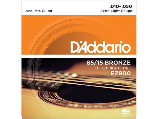 CORDIERA PER CHITARRA ACUSTICA FOLK D'ADDARIO EZ900 EXTRA LIGHT GAUGE 10-50 FUL