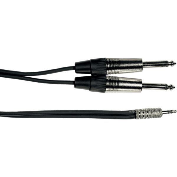 YELLOW CABLE - K07M-3 CAVO SEGNALE 2X JACK MONO/MINI JACK STEREO 3