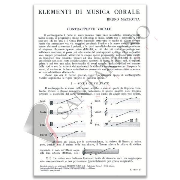 ELEMENTI DI MUSICA CORALE - MAZZOTTA