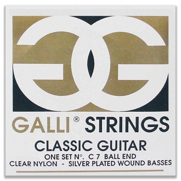 GALLI CORDE CHITARRA CLASSICA SET C7 BALL END