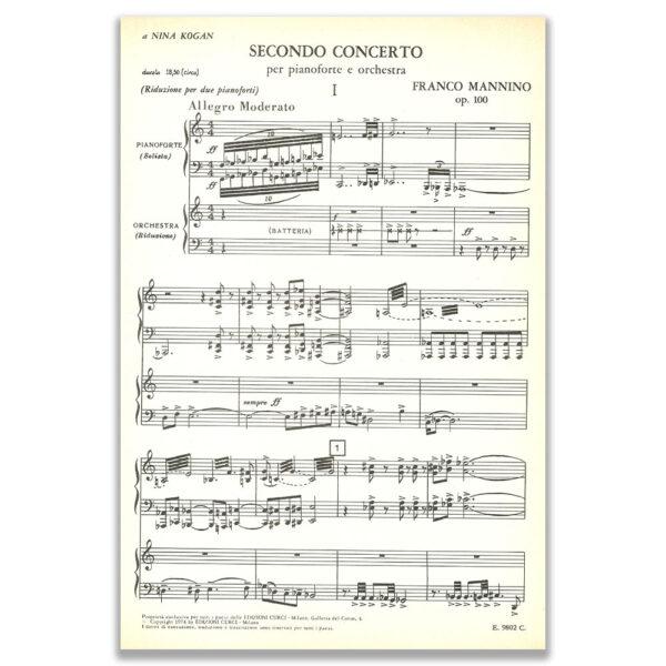 SECONDO CONCERTO OP. 100 - FRANCO MANNINO