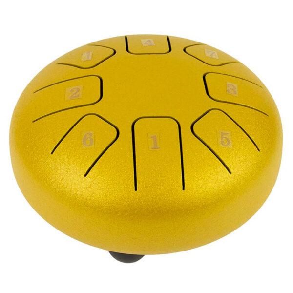 STEEL TONGUE DRUM 6 POLLICI ORO