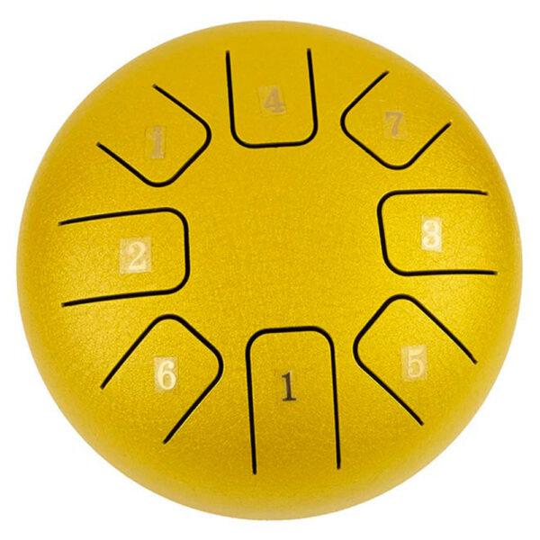 STEEL TONGUE DRUM 6 POLLICI ORO