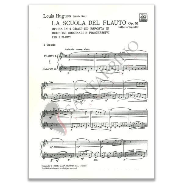 LA SCUOLA DEL FLAUTO OP. 51 - I GRADO - HUGUES