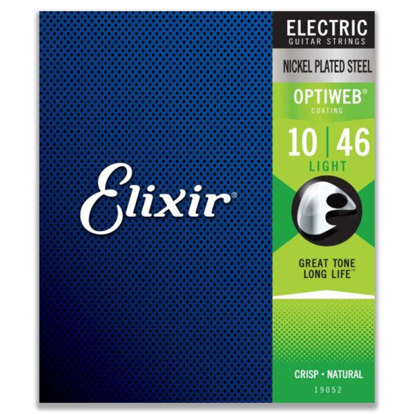 ELIXIR ELECTRIC NICKEL PLATED STEEL OPTIWEB 10-46