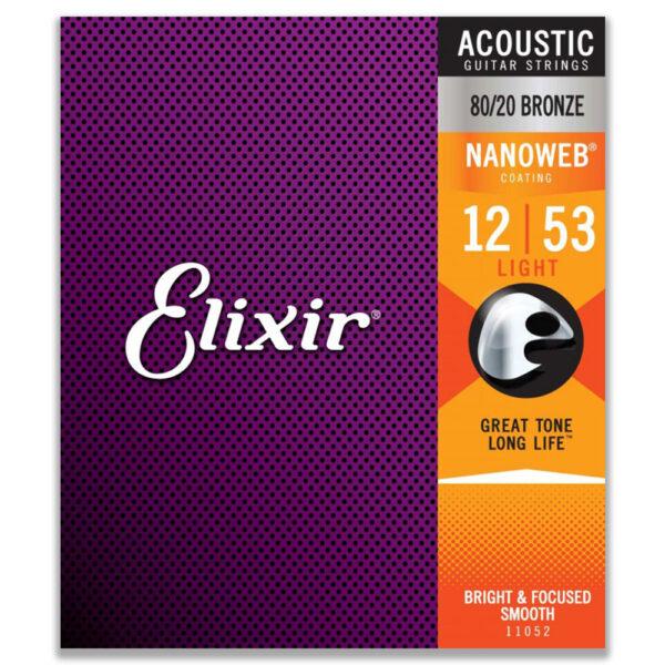 ELIXIR ACOUSTIC BRONZE NANOWEB 12-53