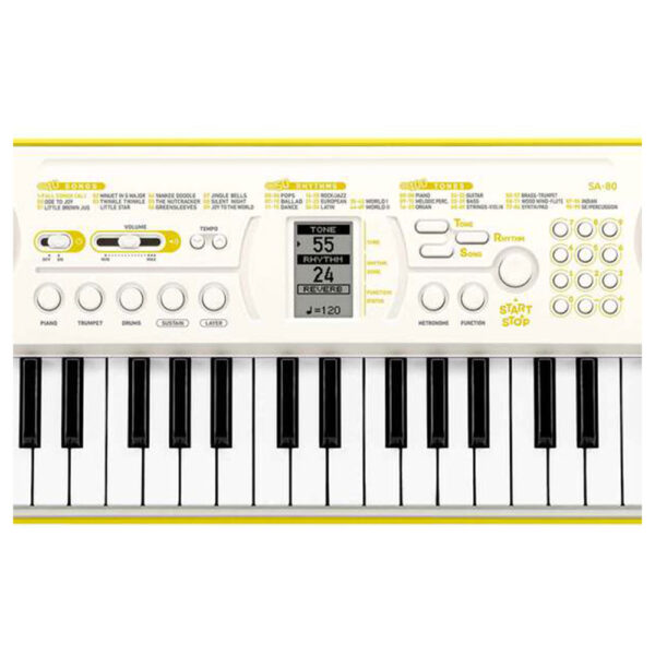 CASIO SA-80 WHITE/YELLOW