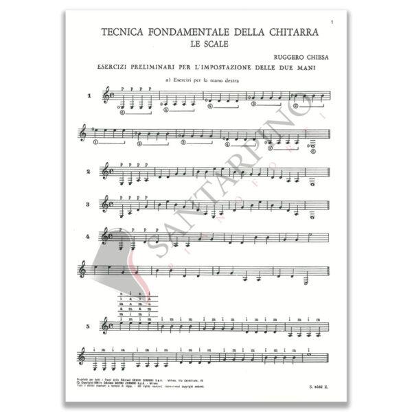 TECNICA FONDAMENTALE DELLA CHITARRA VOLUME 1 - RUGGERO CHIESA