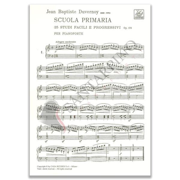 SCUOLA PRIMARIA 25 STUDI FACILI OP. 176 - DUVERNOY