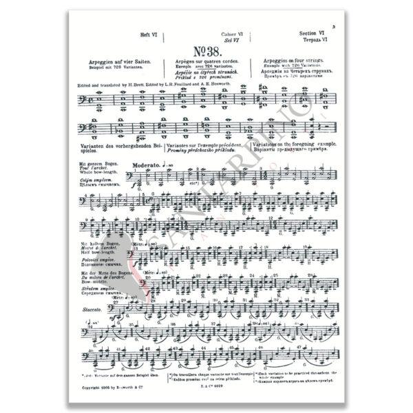 School of Bowing Technique for Cello Opus 2 Part 6 - SEVCIK